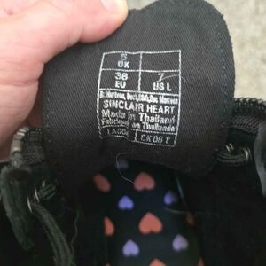 Dr. Martens Black Sinclair Heart Combat Boots